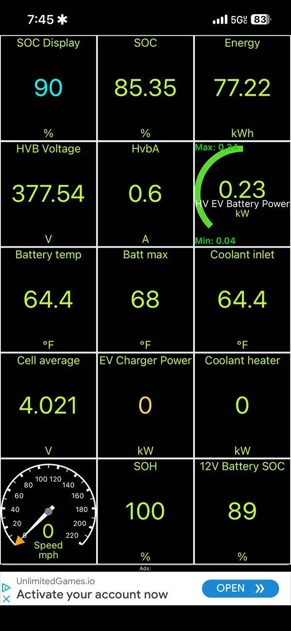 Ford Mustang Mach-E Car Scanner HVB Energy Reading CarScanner