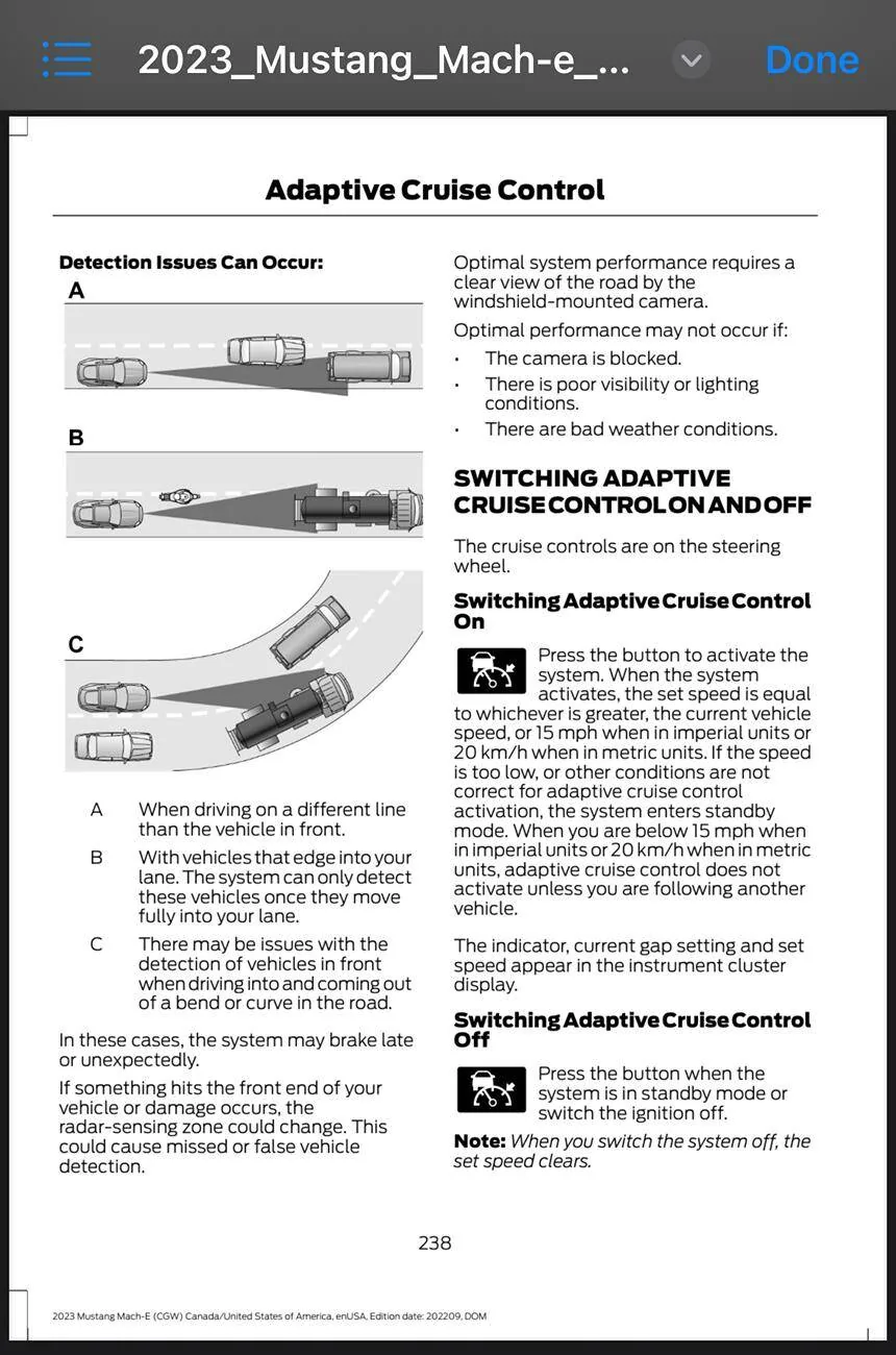 Ford Mustang Mach-E How reliable is adaptive cruise control? 1749158655510-1t