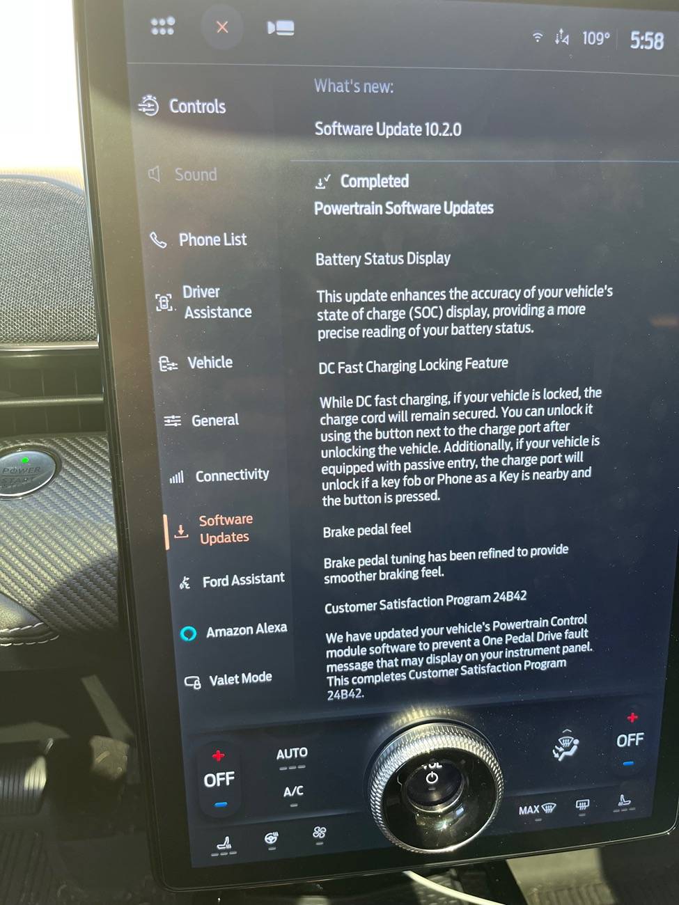 Ford Mustang Mach-E IPC-25.7.46 Update on 2023 Job 1 Mach-E IMG_4929