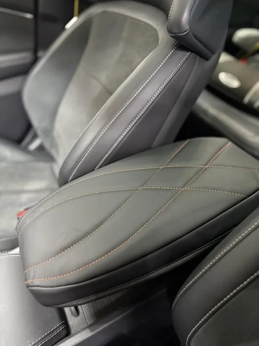 Ford Mustang Mach-E Customize Your Mach-E Interior — New Armrest Covers with Multi-Color Stitching! 491912545_10111328445286664_5010764311275101123_n