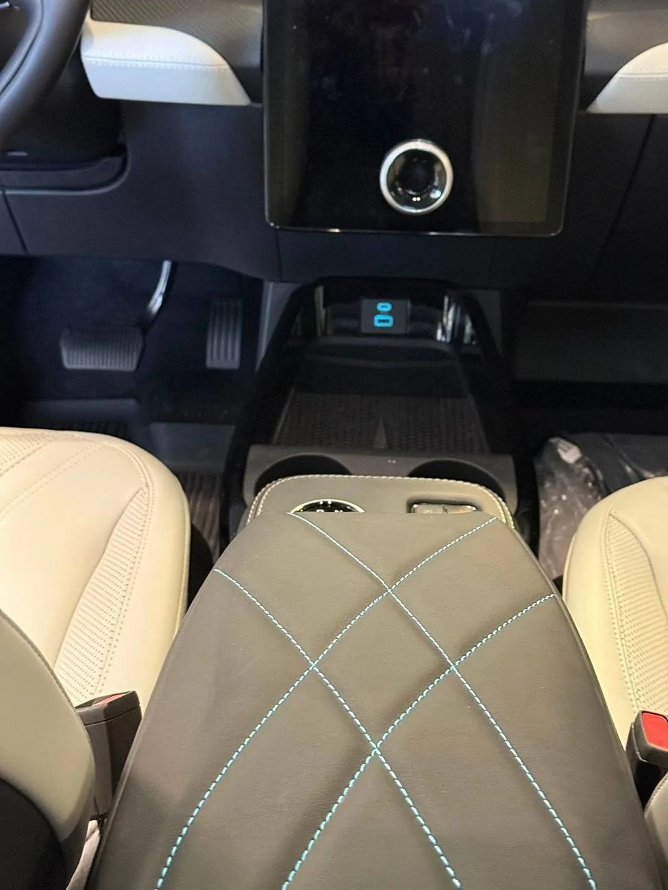 Ford Mustang Mach-E Customize Your Mach-E Interior — New Armrest Covers with Multi-Color Stitching! 507808653_3552817138184681_887882034791658473_n