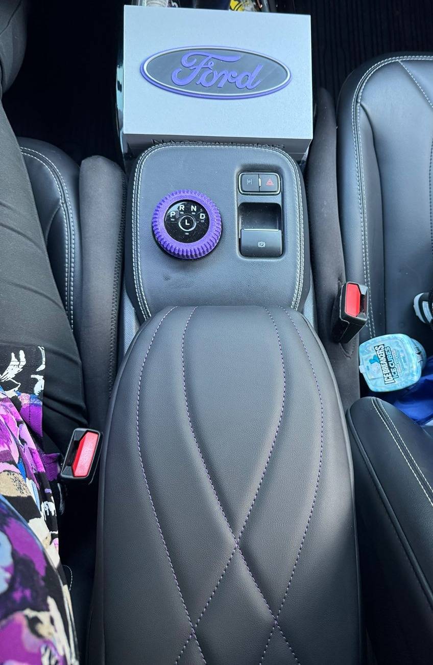 Ford Mustang Mach-E Customize Your Mach-E Interior — New Armrest Covers with Multi-Color Stitching! 498292721_10238476366631979_3579697183938572227_n