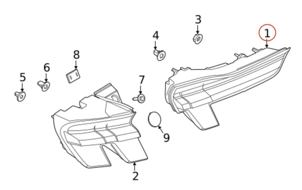 Ford Mustang Mach-E RH liftgate tail light Screenshot 2025-06-27 at 12.31.51 PM