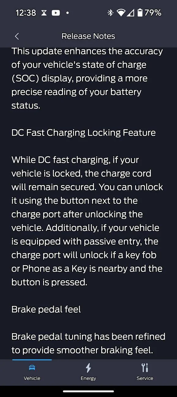 Ford Mustang Mach-E Just got this software update Screenshot_20250628-123816