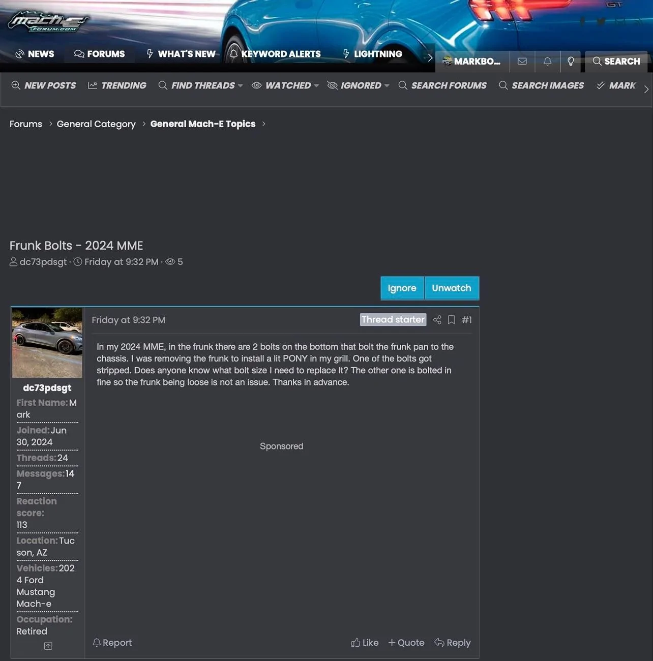 Ford Mustang Mach-E Please tidy up the forum a bit 1