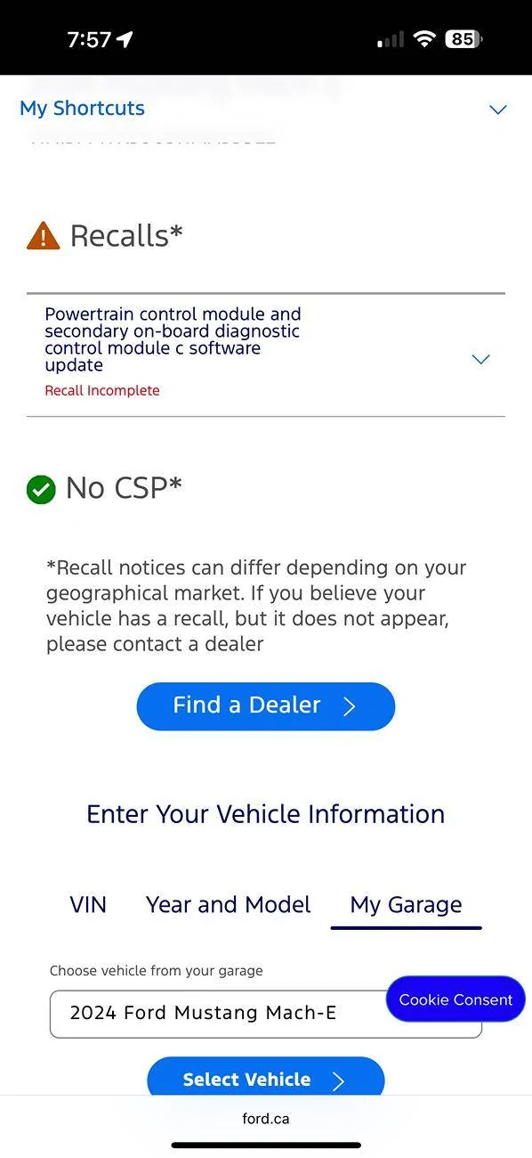 Ford Mustang Mach-E New Recall: Campaign# 25S65 IMG_0945