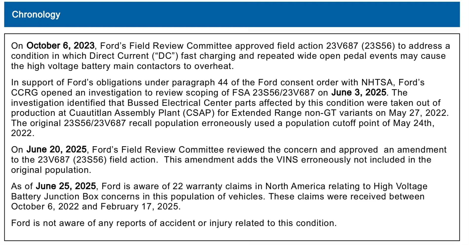 Ford Mustang Mach-E New (but actually old) Recall 23S56 - High Voltage Battery Contactor May Overheat IMG_1223