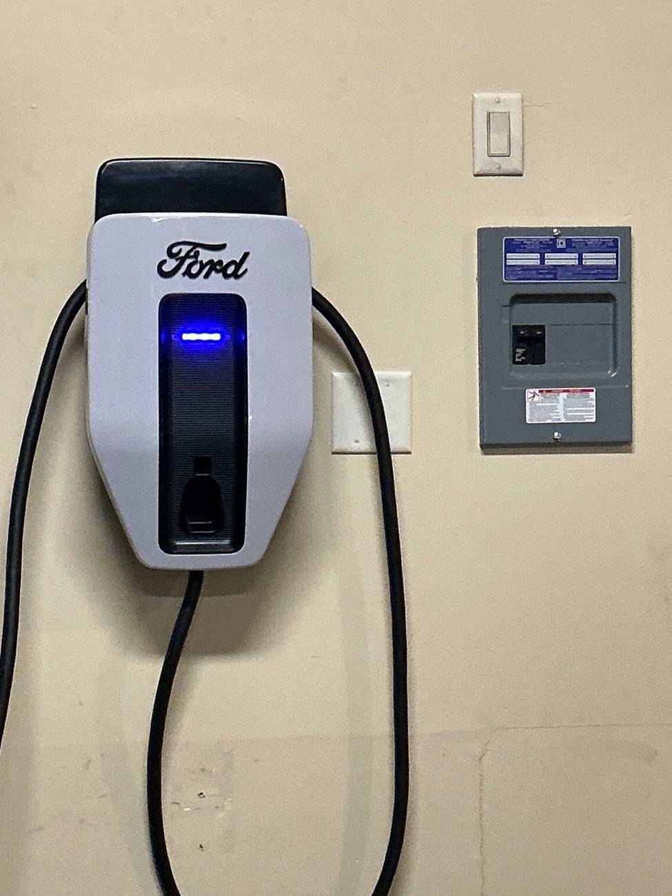 Ford Mustang Mach-E Charge Station Pro installed IMG_0291