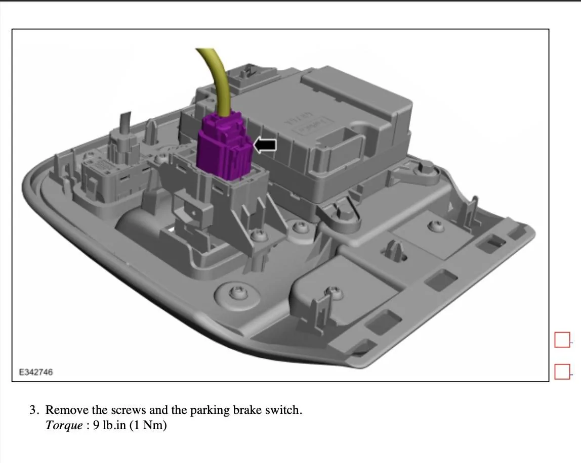 Ford Mustang Mach-E Has anyone replaced the emergency brake button? Screenshot 2025-07-19 at 1.33.48 PM