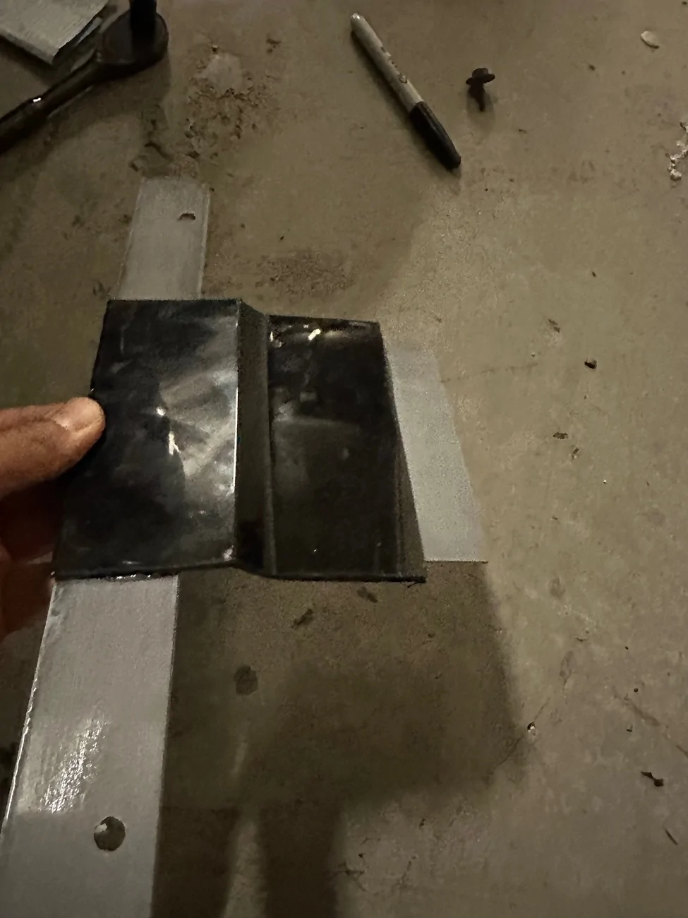 Ford Mustang Mach-E Draw-Tite Hidden Hitch install -- what do I do with my hidden bumper hole?  (3D printing design anyone?) IMG_5621