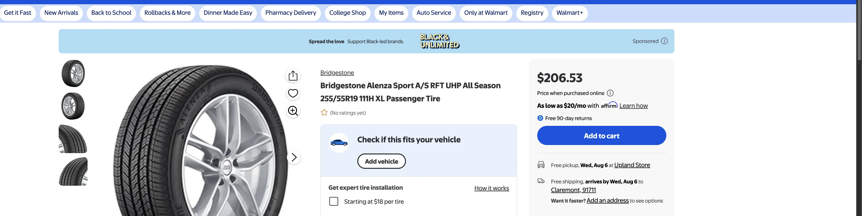 Ford Mustang Mach-E New tire purchase question: 4 year old vs newly manufactured ? Screenshot 2025-08-02 at 8.53.22 AM