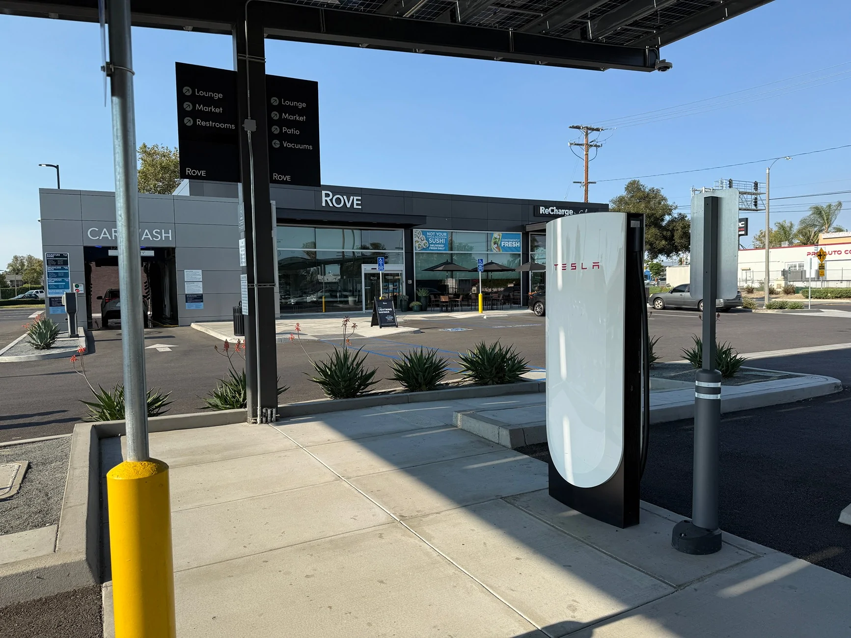 Ford Mustang Mach-E Rove EV Charging Station (w/ 40 chargers) opening first location in Orange County CA IMG_3992
