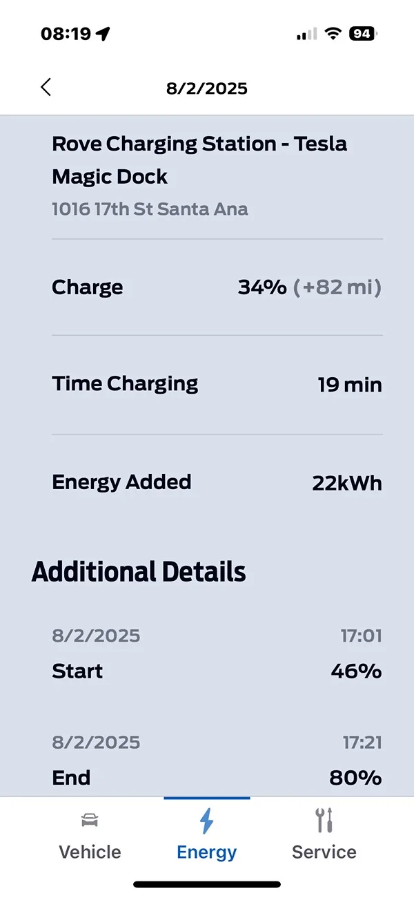 Ford Mustang Mach-E Rove EV Charging Station (w/ 40 chargers) opening first location in Orange County CA Screenshot 2025-08-03 at 08.19.32