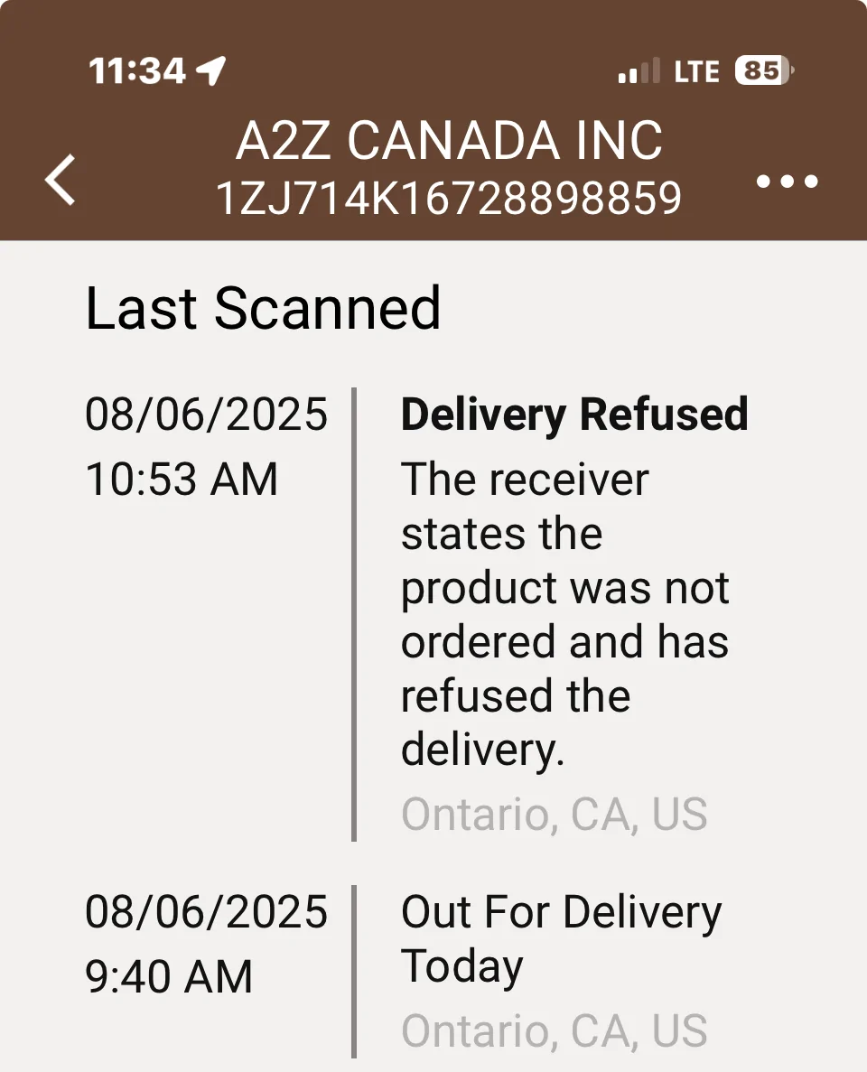Ford Mustang Mach-E RESOLVED: A2Z extension cord paid $137 but now notified I owe $183 customs & duties due upon delivery ??? Screenshot 2025-08-06 at 11.34.47