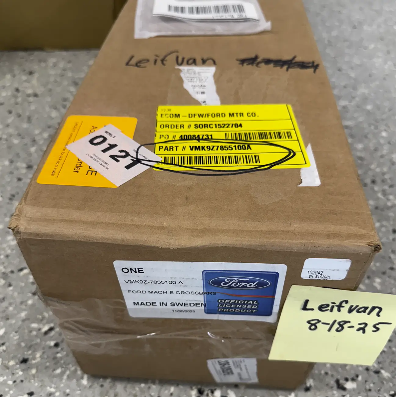 Ford Mustang Mach-E Mustang Mach-E Ford OEM Rack Rack in Box Pic