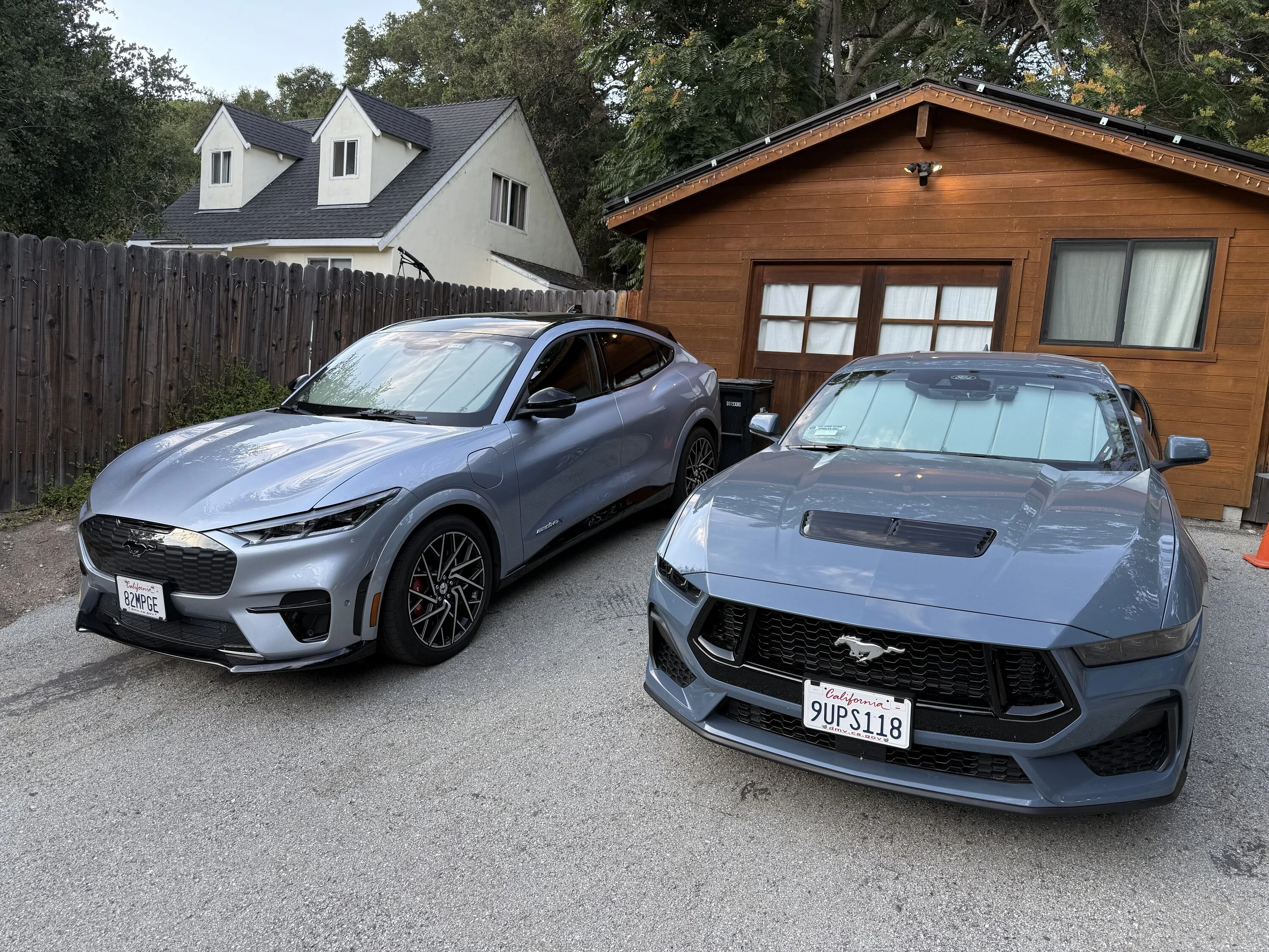 Ford Mustang Mach-E A Tale of Two GTs -- ICE Mustang vs. EV Mach-E Two GTs Front