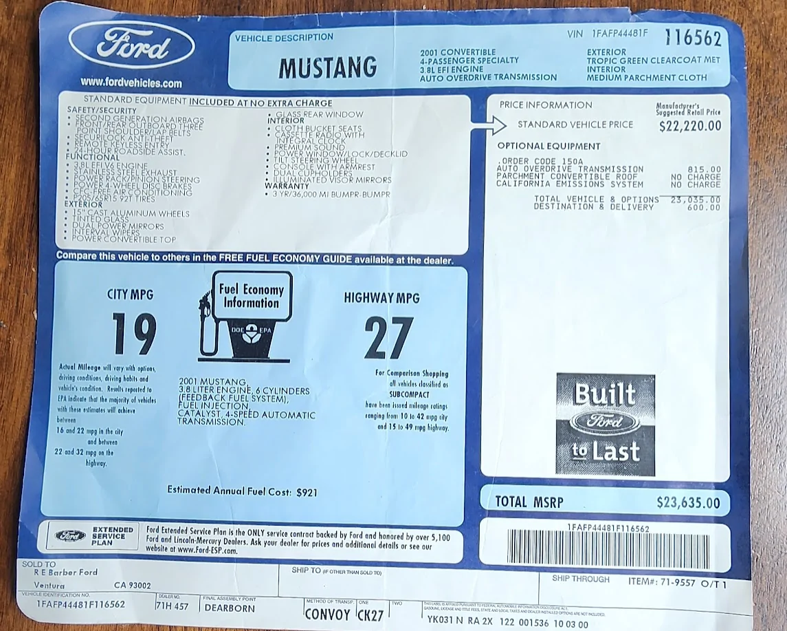 Ford Mustang Mach-E Here's what a Mustang cost 25 years ago 1755971930434-nd