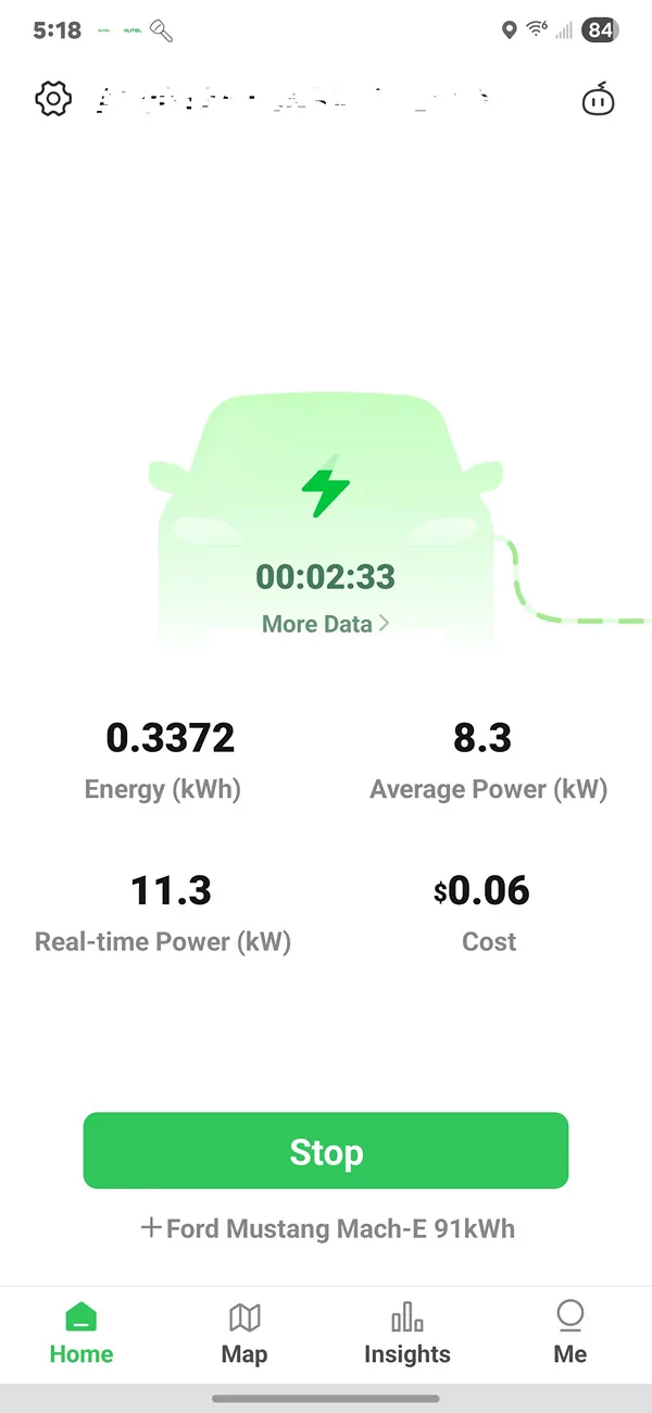 Ford Mustang Mach-E 11kW Charge Rate From Ford 48A EVSE? Screenshot_20250827_171841_Autel Charg
