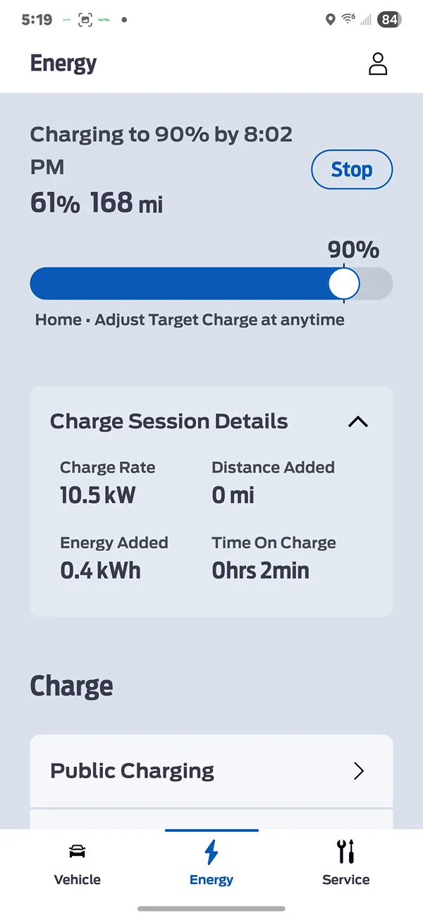 Ford Mustang Mach-E 11kW Charge Rate From Ford 48A EVSE? Screenshot_20250827_171909_FordPass