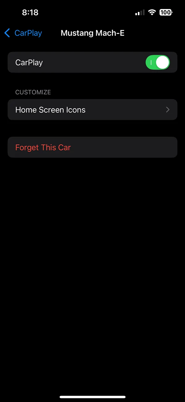 Ford Mustang Mach-E Carplay Opens "Phone" App IMG_2528