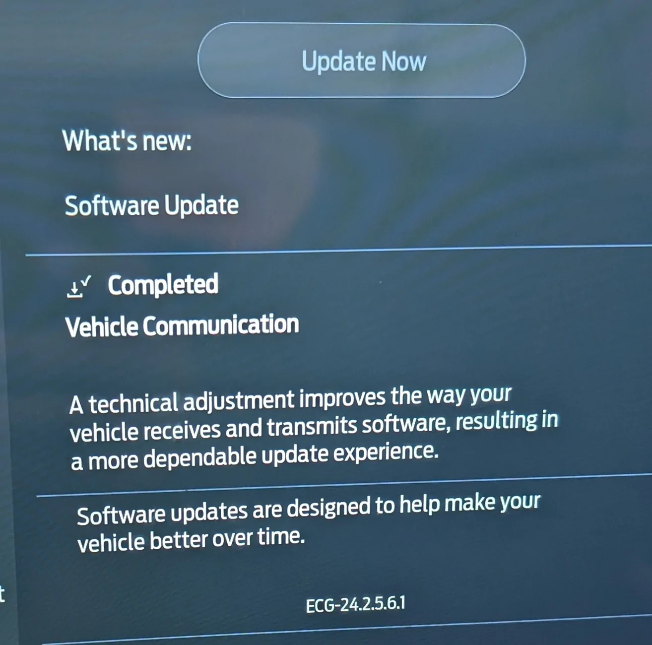 Ford Mustang Mach-E No OTA update since update for "more dependable update experience"? PXL_20240923_180712320