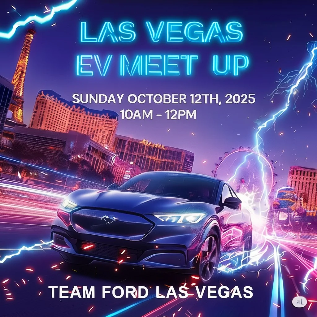 Ford Mustang Mach-E Las Vegas EV meet up LasVegas meet u