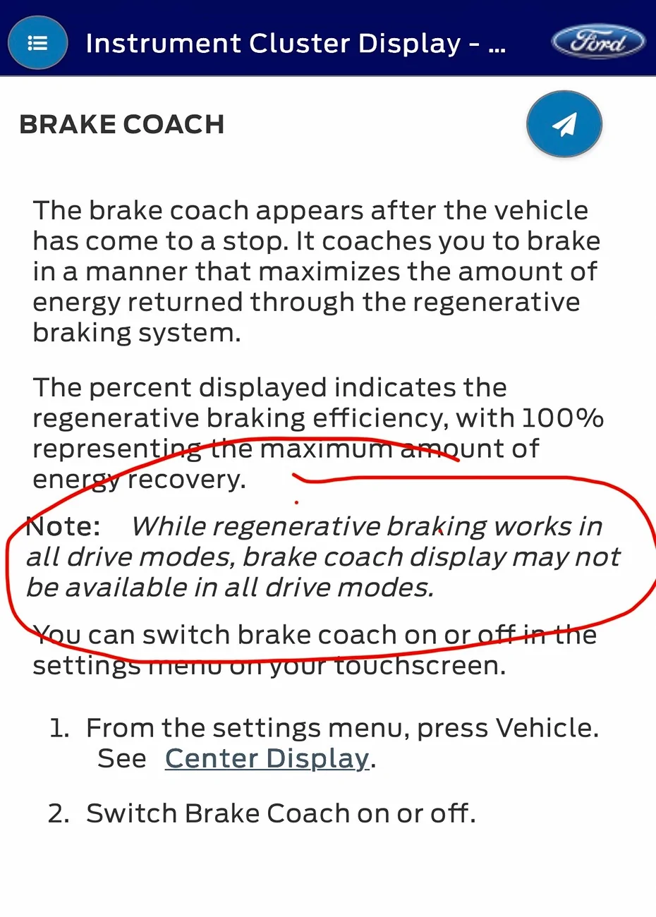 Ford Mustang Mach-E Differences Found in Range Capacity When Using 1-pedal Drive vs. Not Using it IMG_9457