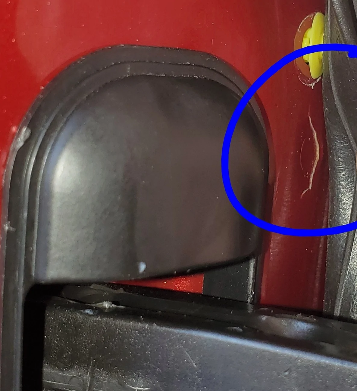 Ford Mustang Mach-E Cracking In Frame of Driver Side Door 20250915_104118~2
