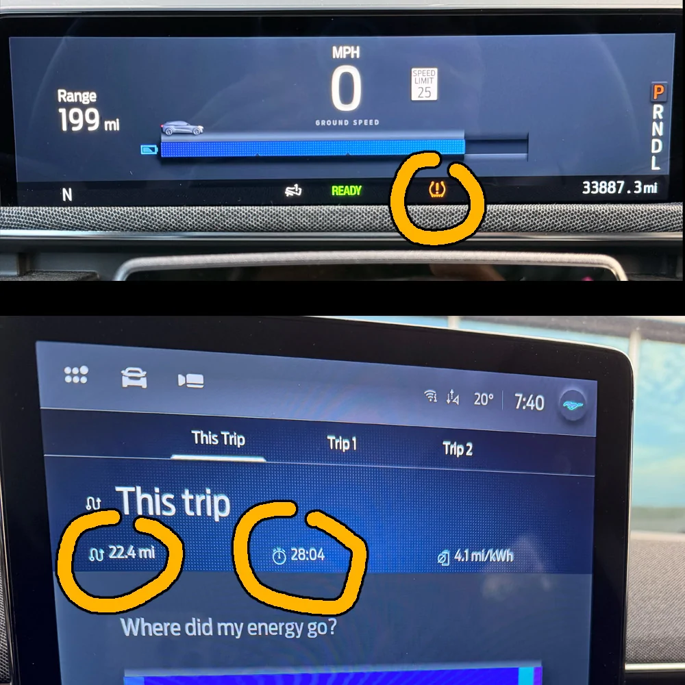 Ford Mustang Mach-E Mach-E TPMS: how long does it take to recalibrate? nail-driv