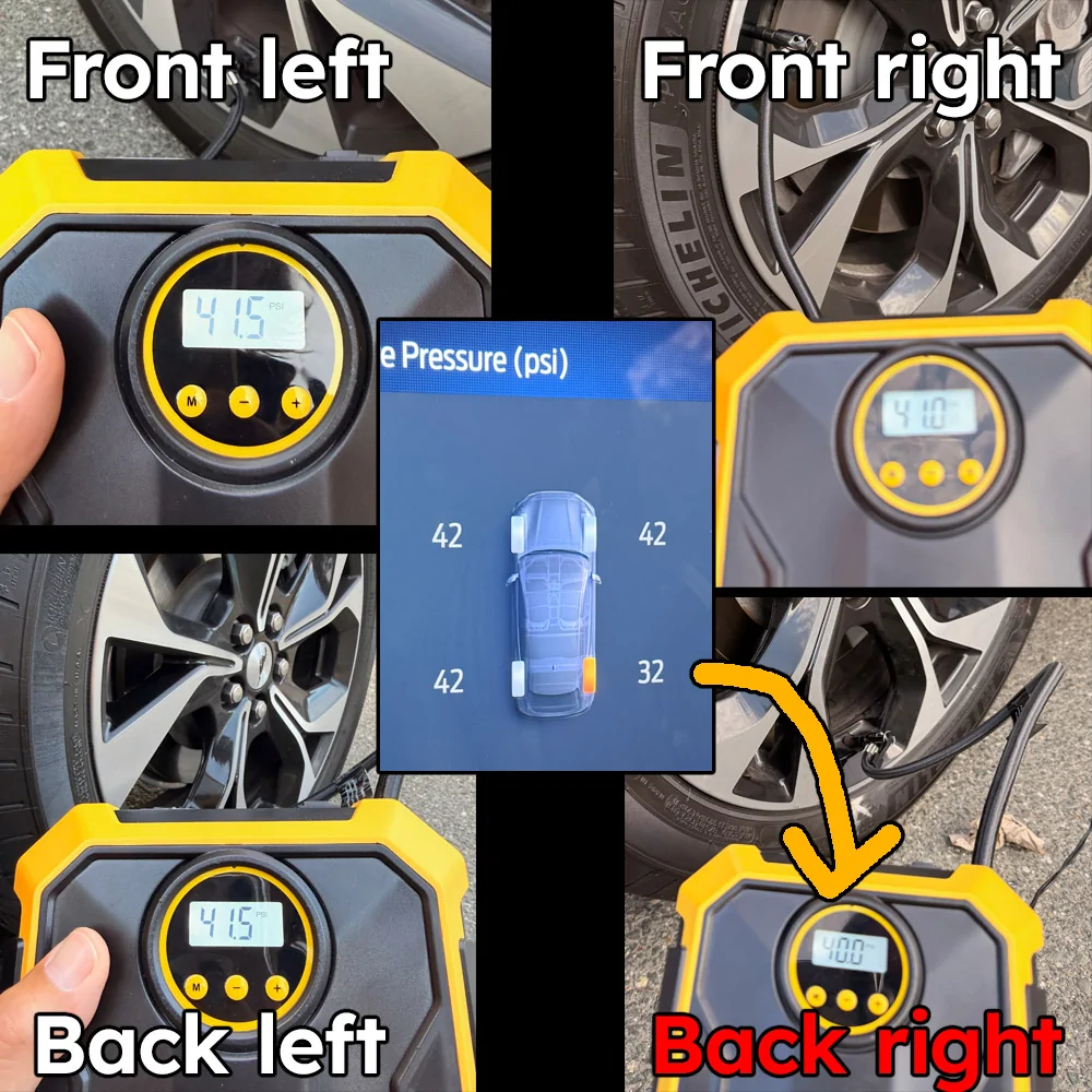 Ford Mustang Mach-E Mach-E TPMS: how long does it take to recalibrate? nail-pressur