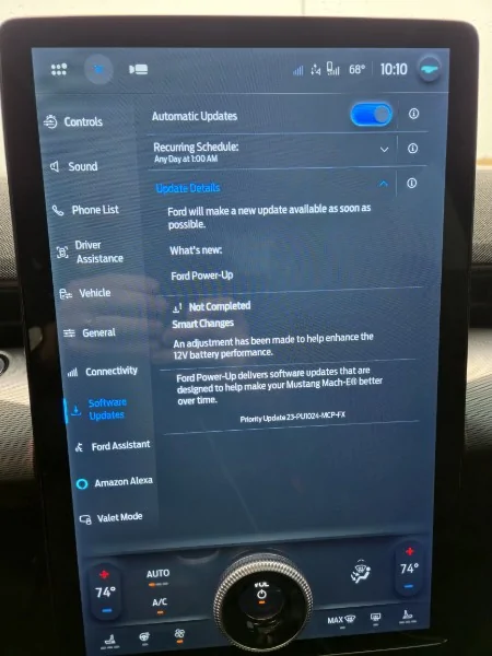 Ford Mustang Mach-E Safety Recall Software Update - Any Issues? 94406