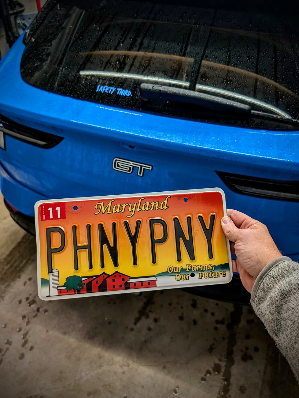 Ford Mustang Mach-E Custom Vanity Plates - What's Yours? PXL_20250924_194818900