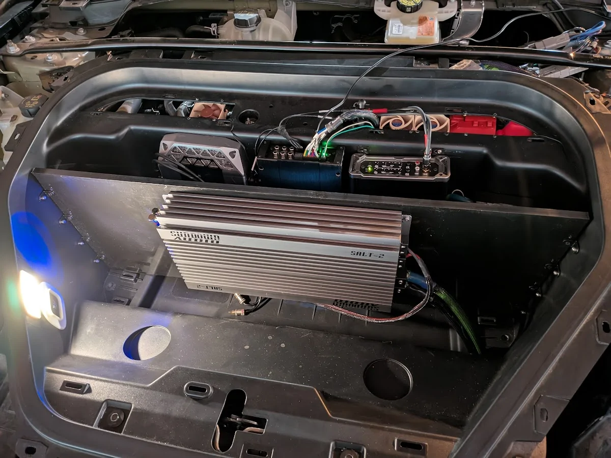 Ford Mustang Mach-E Come see how good your Mach-e could sound at car audio world finals 2025! Amplifiers front