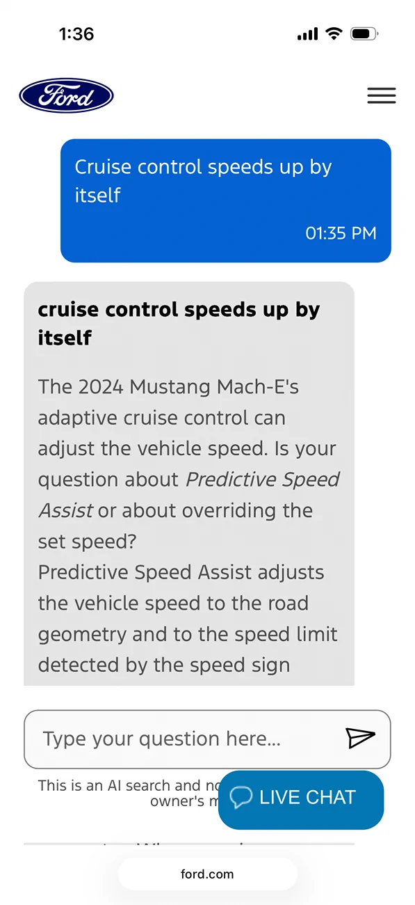 Ford Mustang Mach-E Cruise Control Speed Jumping IMG_0039
