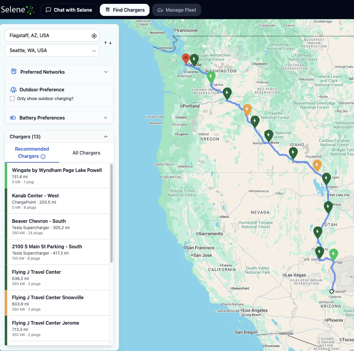 Ford Mustang Mach-E New EV Route-finding app Screenshot 2025-10-19 at 5.30.59 PM