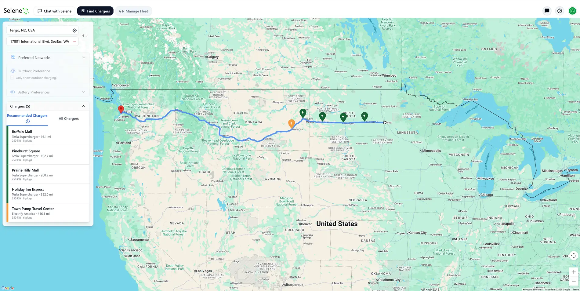 Ford Mustang Mach-E New EV Route-finding app Screenshot 2025-10-21 023139