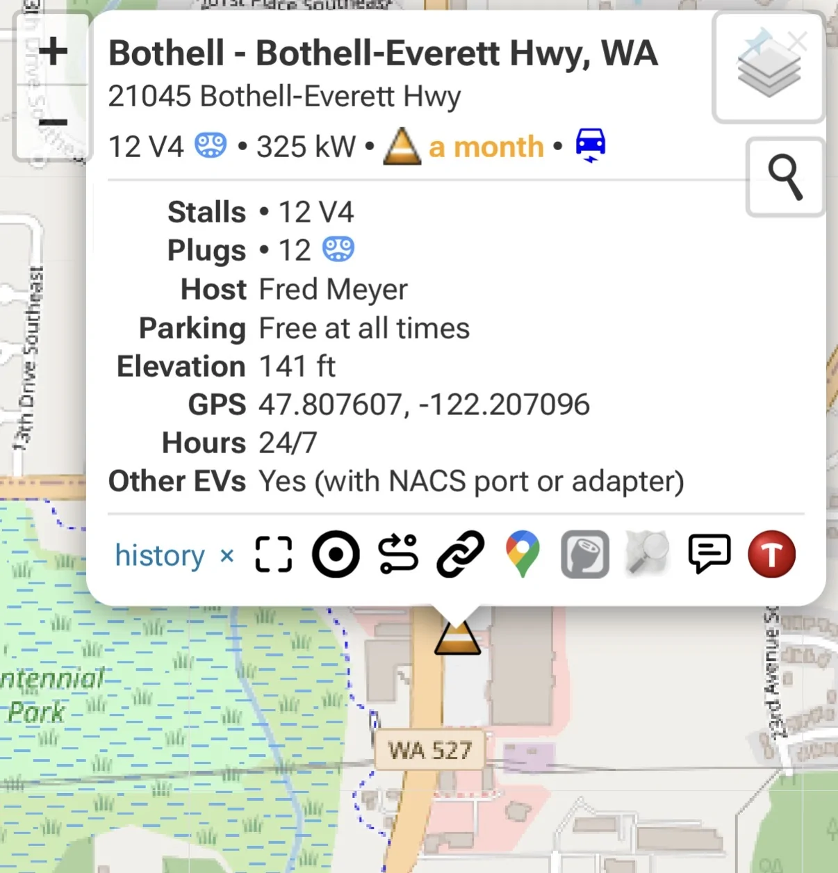 Ford Mustang Mach-E Bothell/Mill Creek Tesla chargers IMG_0080