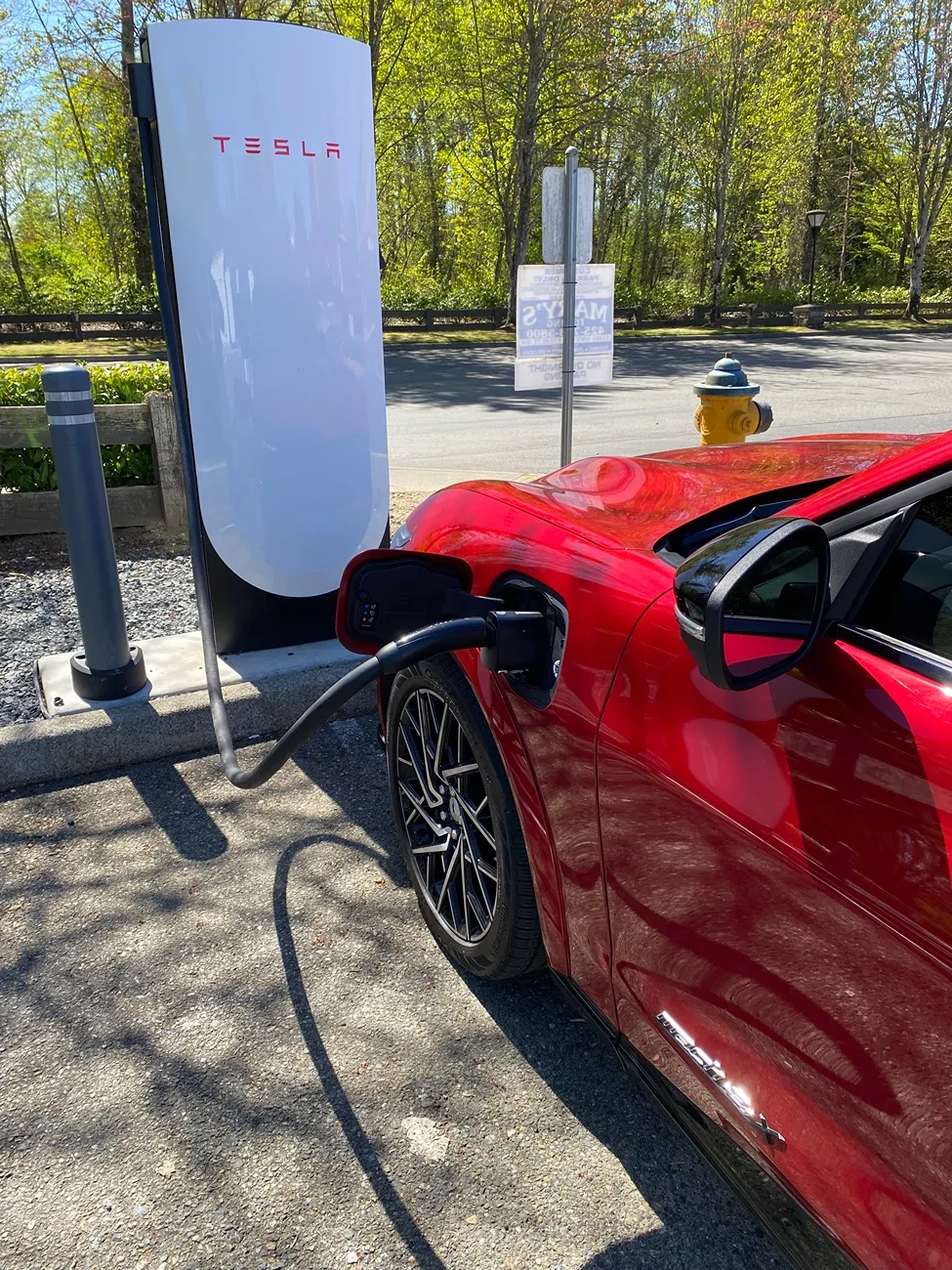 Ford Mustang Mach-E Bothell/Mill Creek Tesla chargers IMG_3185