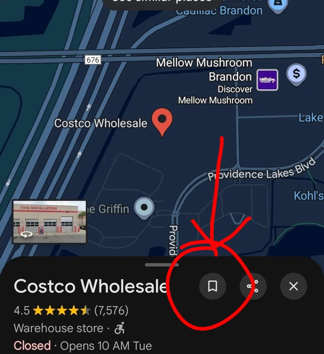 Ford Mustang Mach-E Is there any way to save a favorite location on Android Auto Maps? Screenshot_20251027_211405_Maps~2