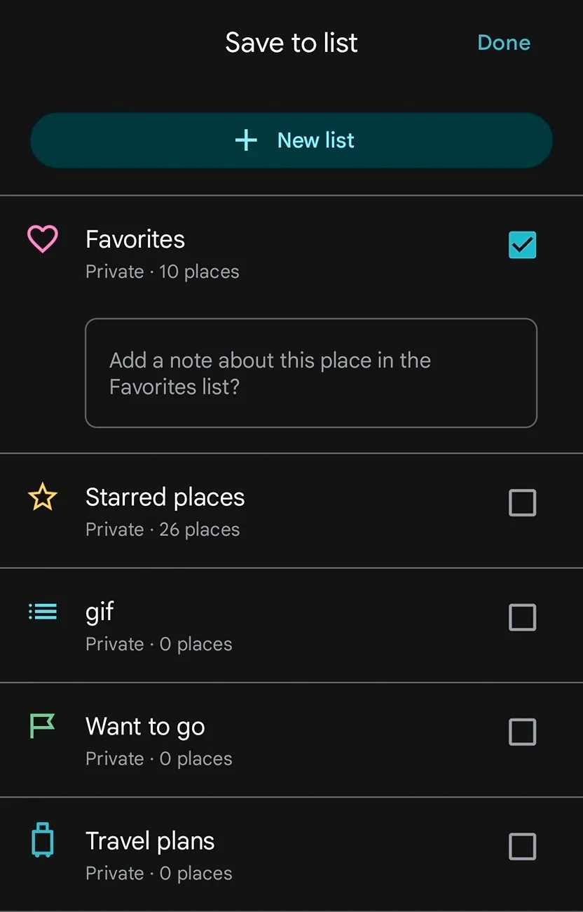 Ford Mustang Mach-E Is there any way to save a favorite location on Android Auto Maps? Screenshot_20251027_211420_Maps