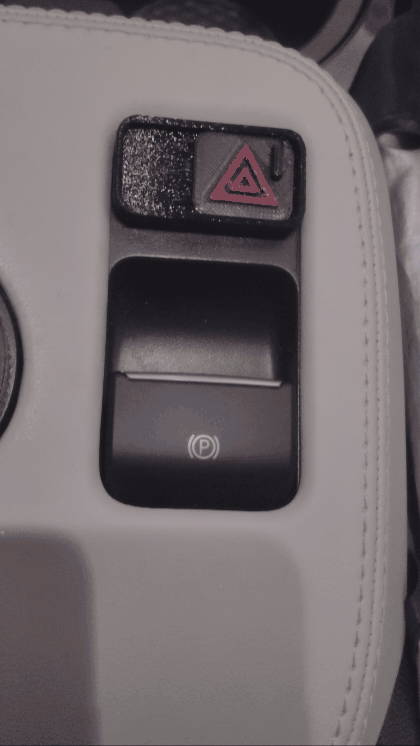Ford Mustang Mach-E Dog keeps turning hazard button on - I made a cover (3D print file attached) GIF_20251105_135902_483