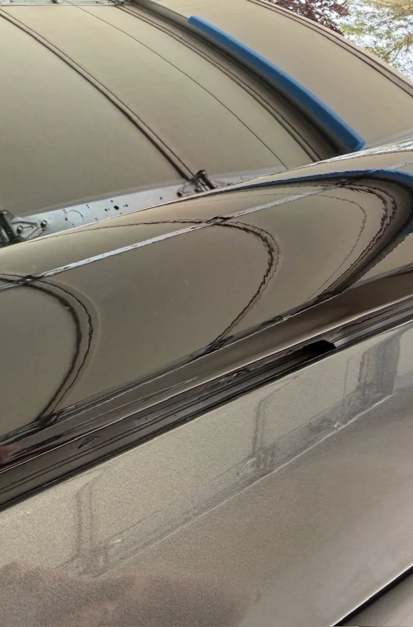 Ford Mustang Mach-E Shredded weatherstripping on roof trim: how worried should I be? weatherstripping2