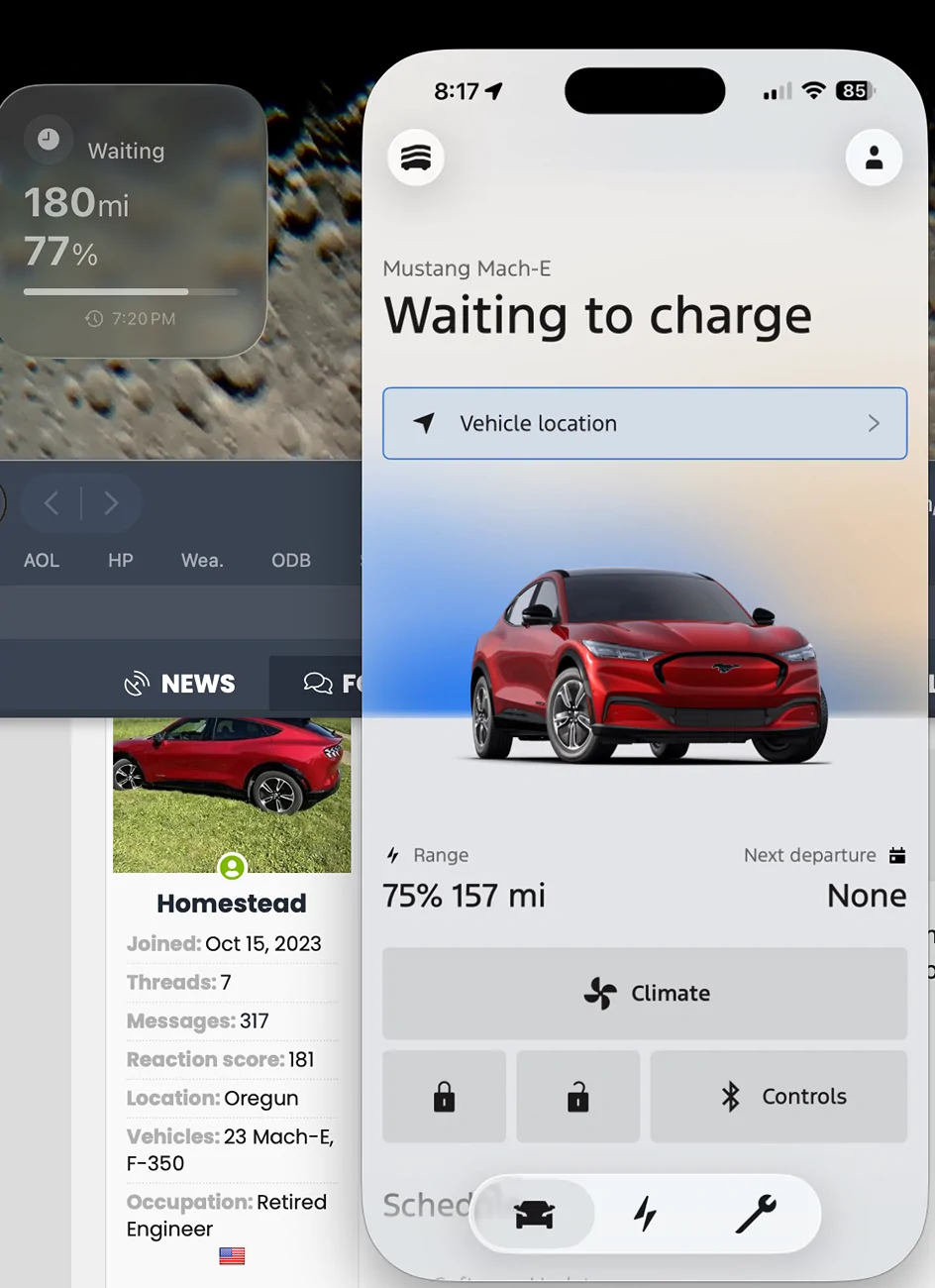 Ford Mustang Mach-E Mac: Ford app widget now working Screenshot 2025-11-11 at 8.17.29 PM