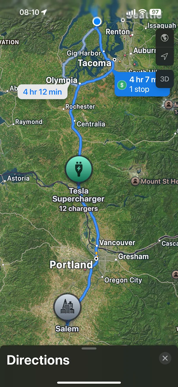 Ford Mustang Mach-E Apple Maps EV Routing in CarPlay – Now Including Tesla Superchargers IMG_5774