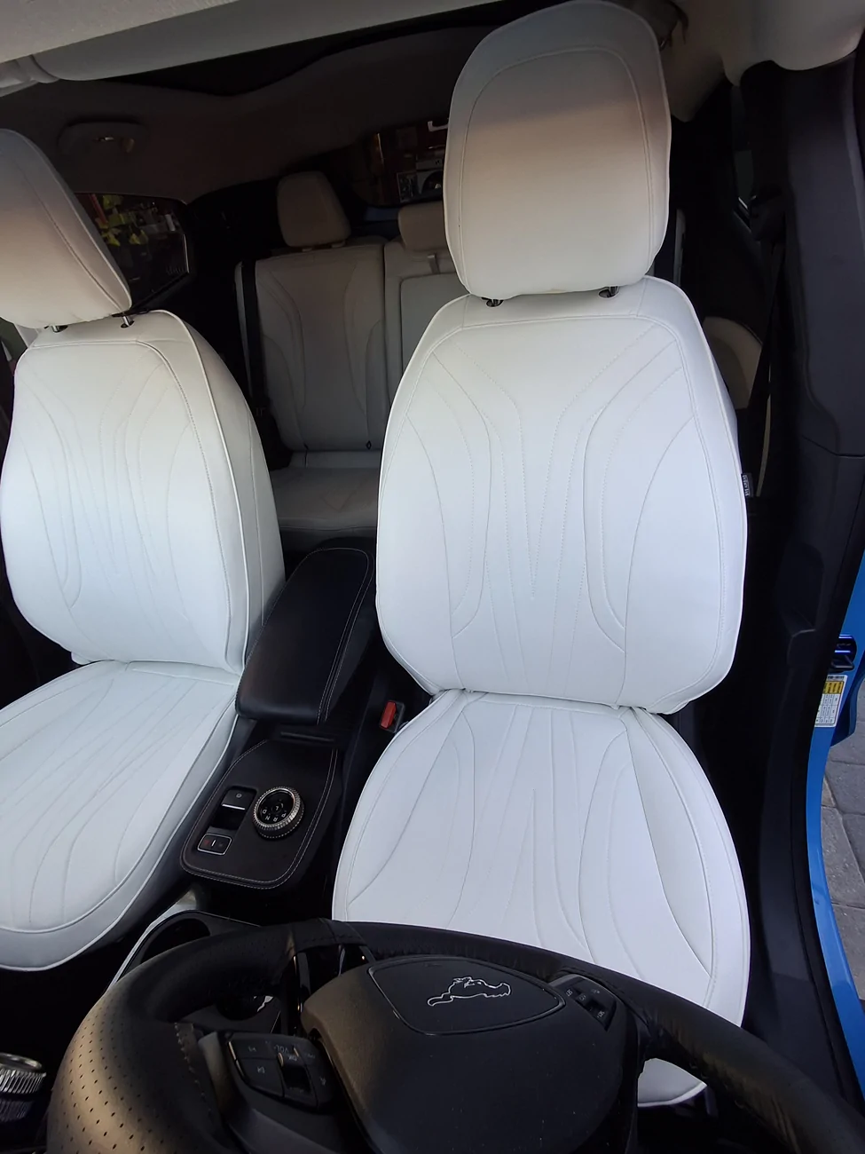 Ford Mustang Mach-E New Seat Covers installed 20251128_145412