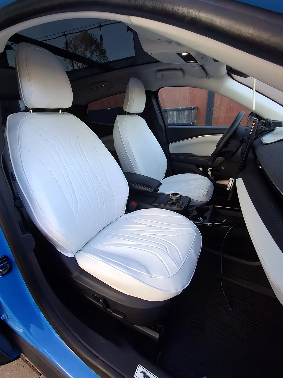 Ford Mustang Mach-E New Seat Covers installed 20251128_145440