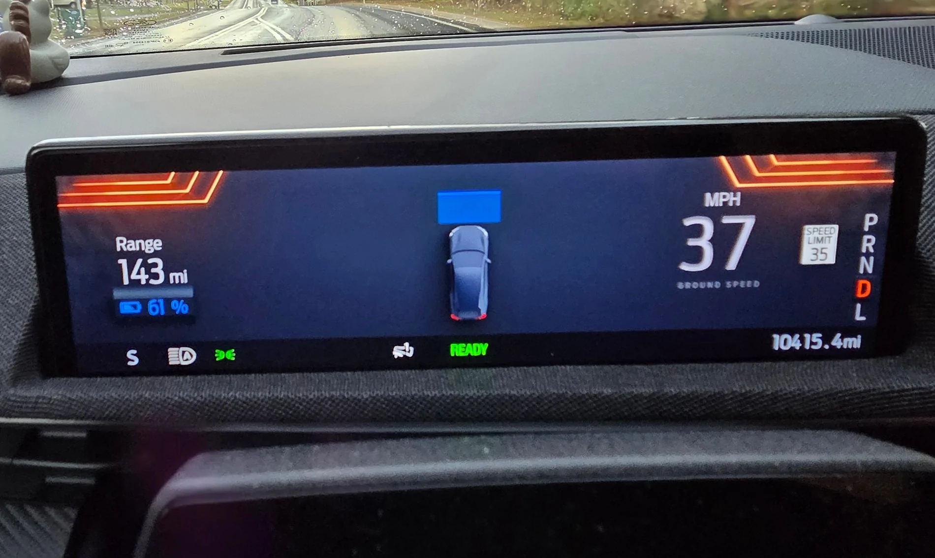 Ford Mustang Mach-E Dashboard changed display...ONCE...then reverted 20251126_154310