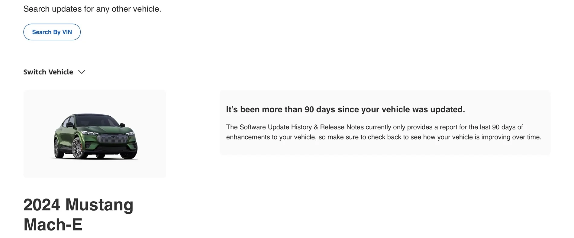 Ford Mustang Mach-E Software update page missing in SYNC IMG_0589
