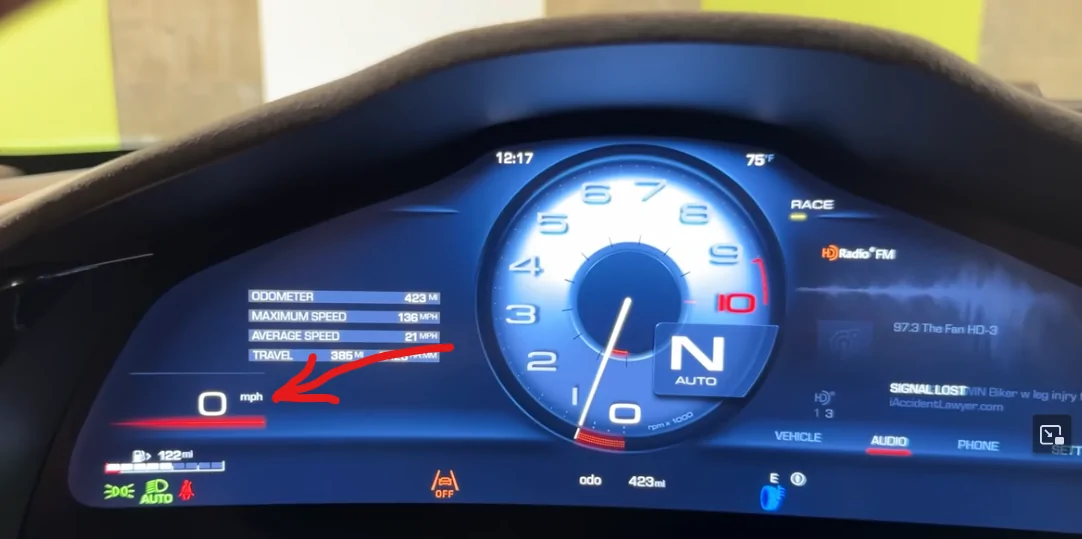 Ford Mustang Mach-E Centered Speed Indicator, not. 1765907624517-3l