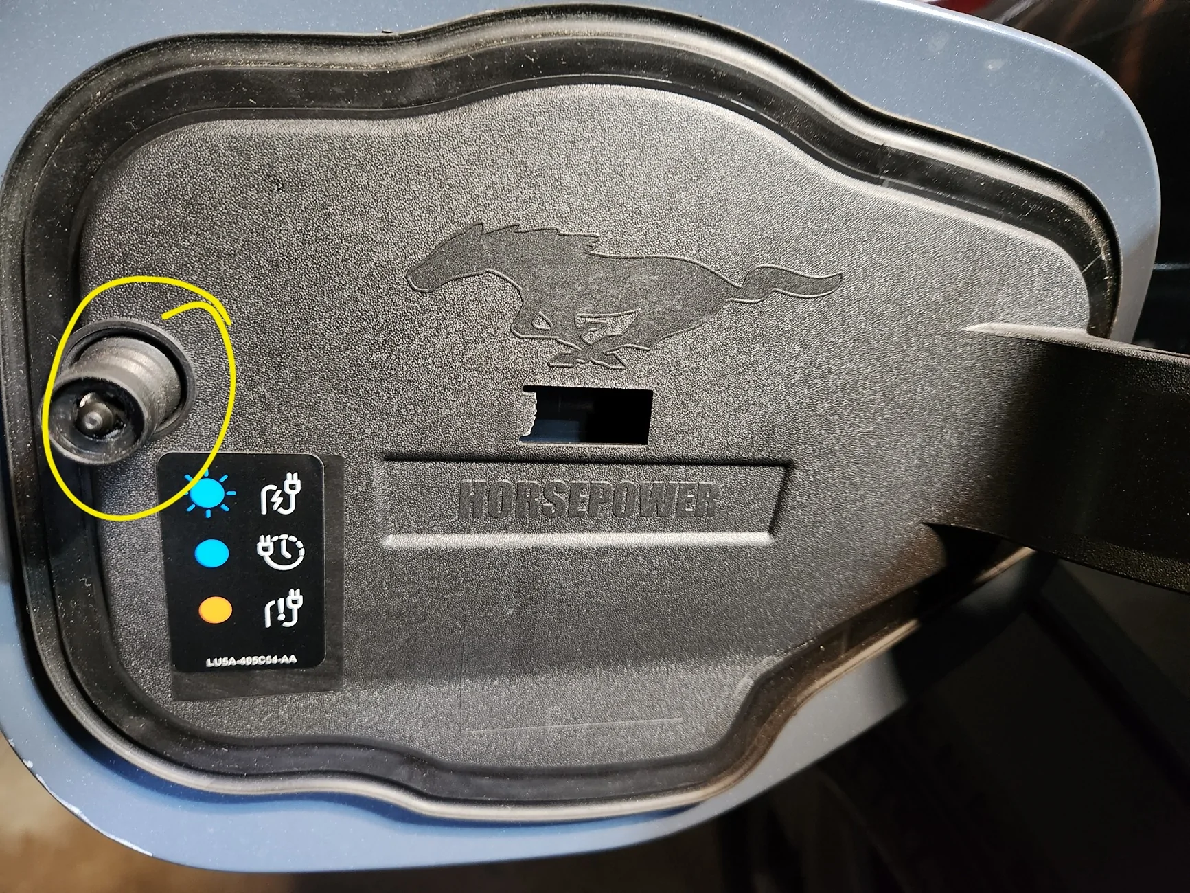 Ford Mustang Mach-E Help: what's wrong with the charging port door? 20260111_102550(1)
